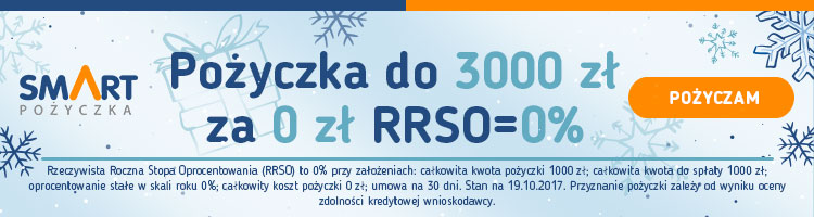 Pożyczka do 3000 zł za darmo w Smart Pożyczka