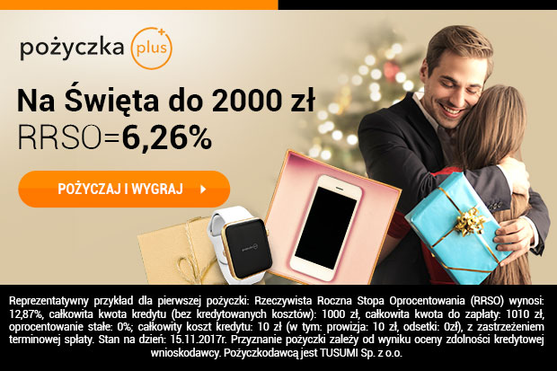 Promocyjne RRSO w pozyczkaplus.pl na święta