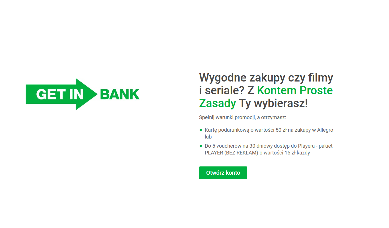 Getin Bank Konto Walutowe Karta Od 50 do 125 zł za nowe konto w Getin Bank | pozyczkaportal.pl